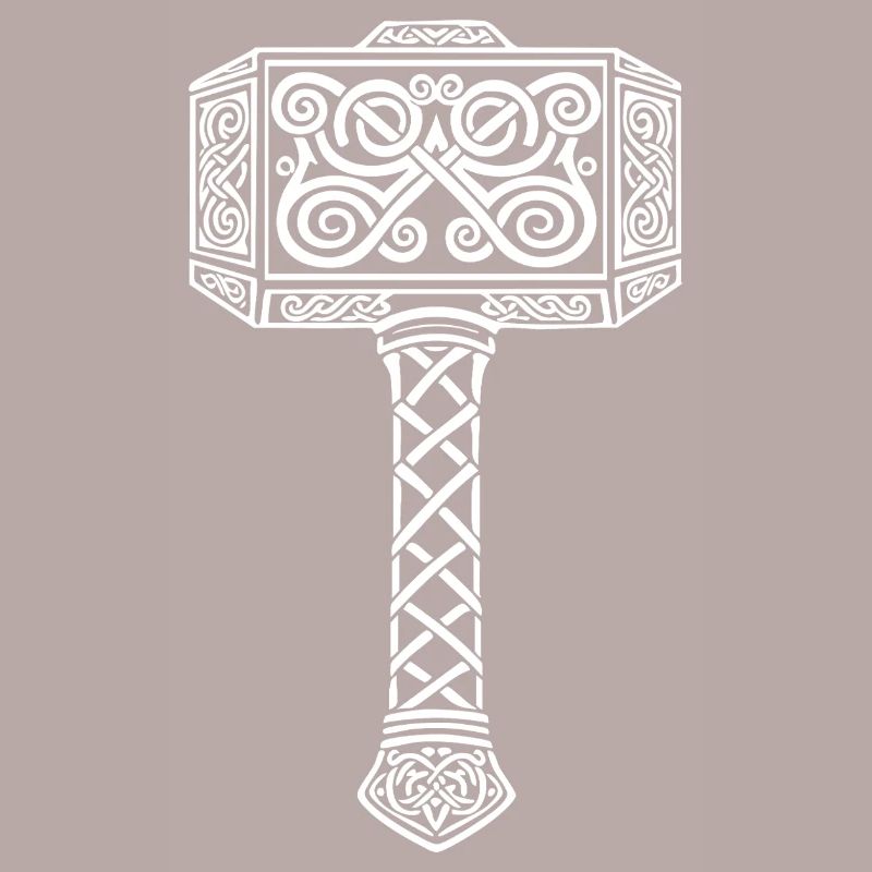 Mjölnir Thors Hammer Wikinger-Maskottchen