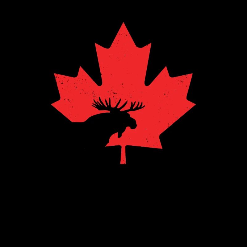 Maple Leaf Canada Day Elch Bleib ruhig