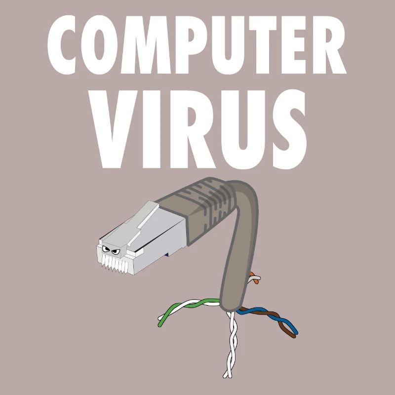 computer virus pc trojan mailware spyware graphic