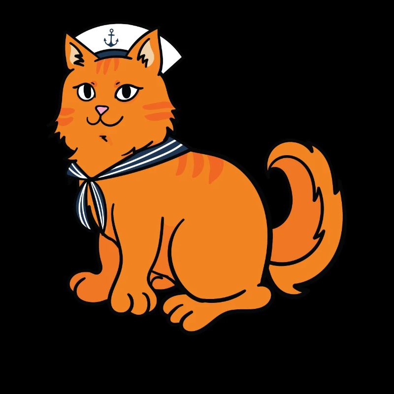 Sailing sailboat sailor cat kitten gift