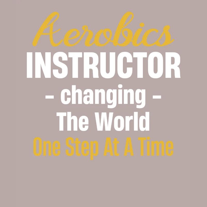 Aerobics instructor: the world step by step