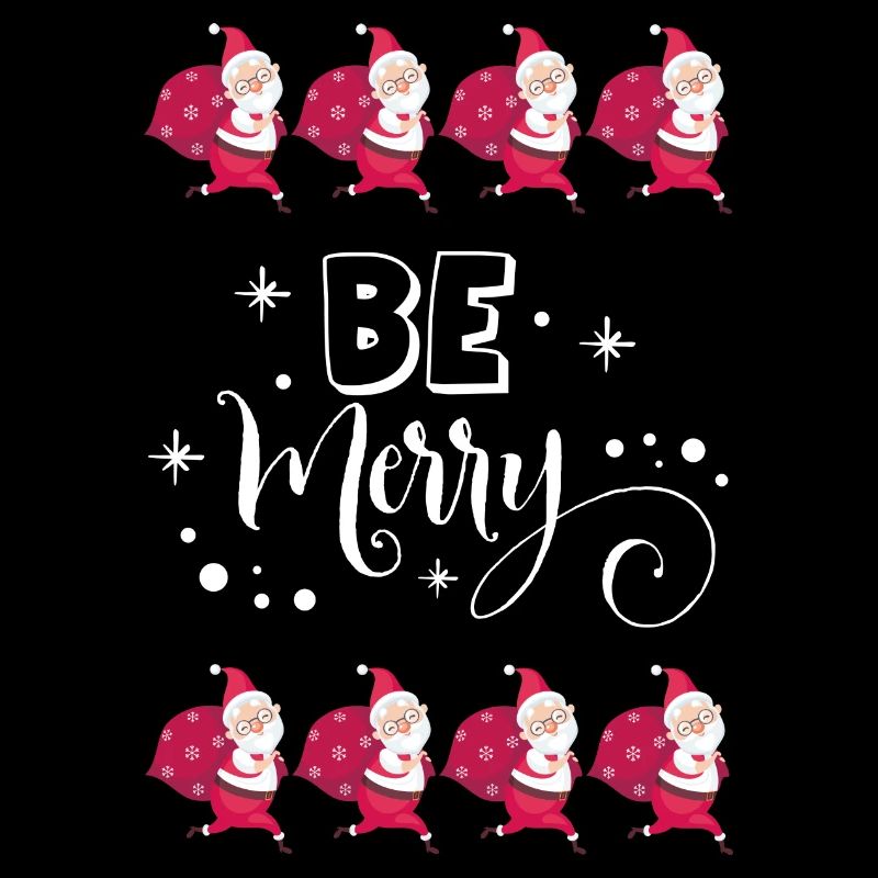 Weihnachten Ugly Geschenk Sweater Be Merry Santa