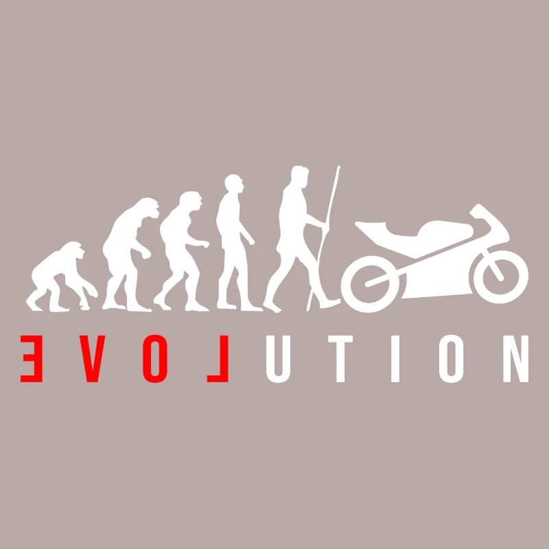 L’évolution de l’humanité est la moto