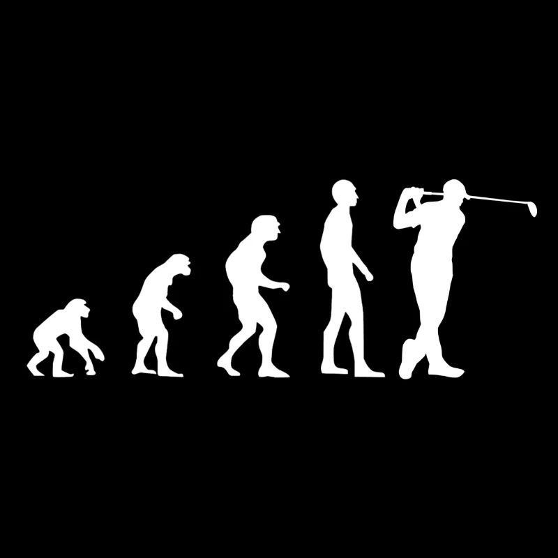 Evolution - Golfer - Golf - Sport - Geschenkidee