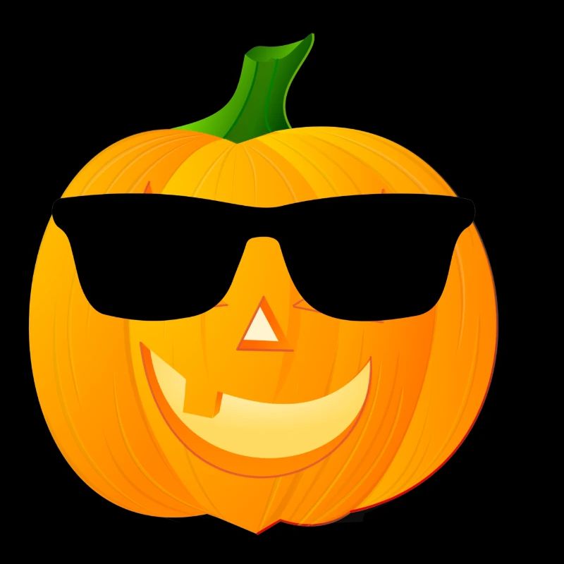 Halloween Kuerbis mit Sonnenbrille Geschenk