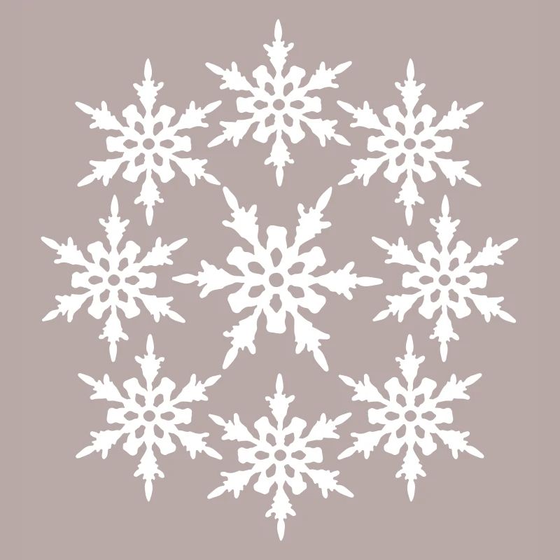 circle round pattern design cool winter cold snow