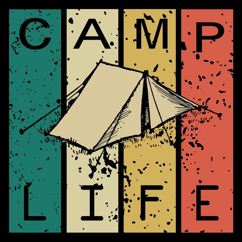 Camper Life Camp Lagerfeuer Camp Camping Hobby