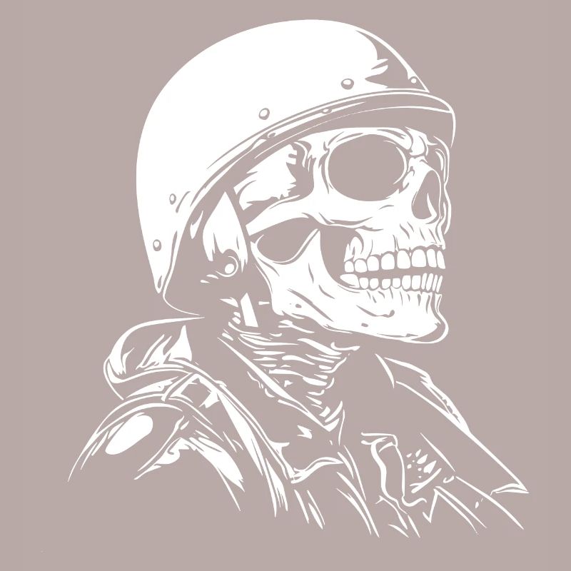Biker Skull Motorcycle Gift
