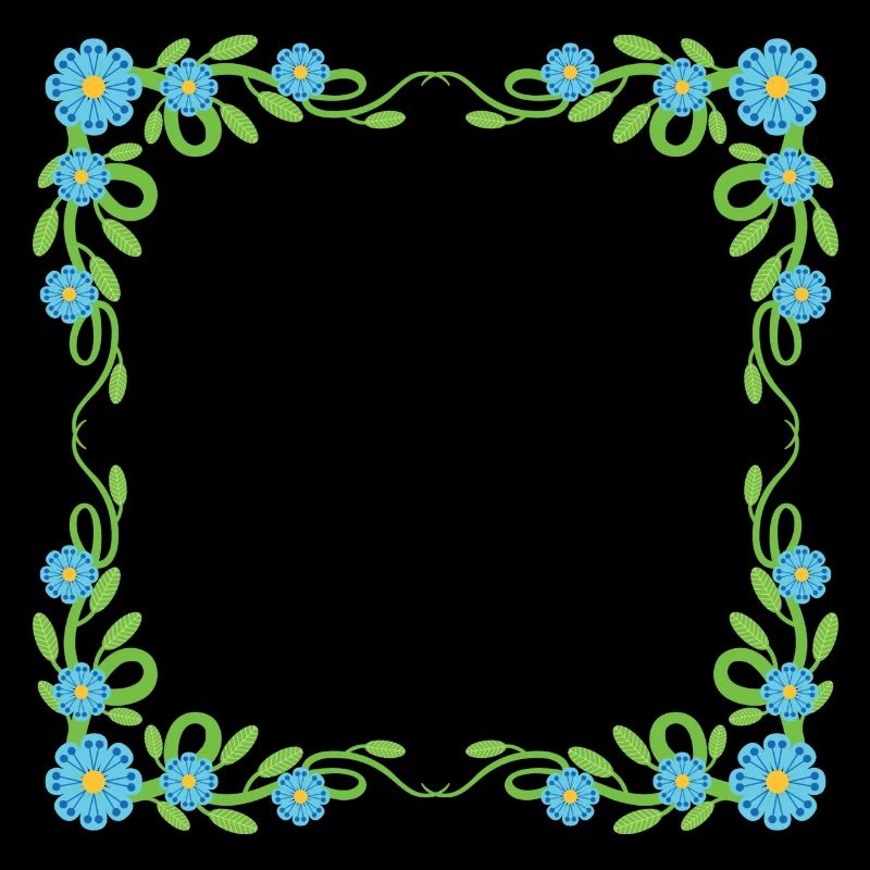 Blumen Kranz Rahmen