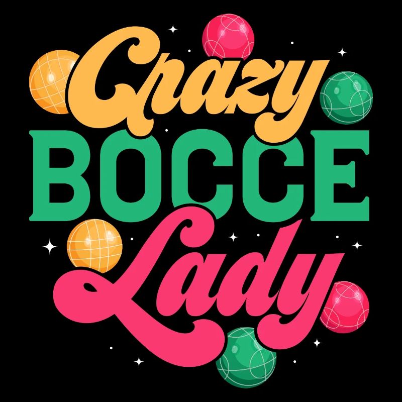 Folle Bocce Dame Joueuse Équipe Petangue