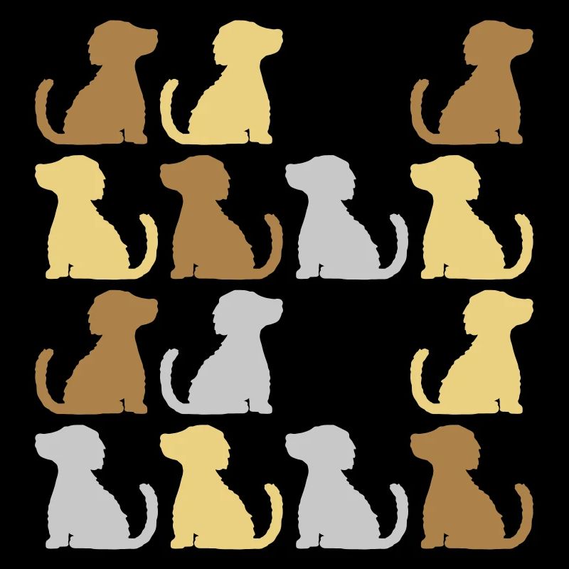 Modèle bons chiens assis