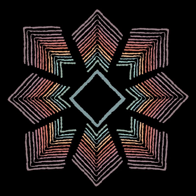 Fleur arc-en-ciel