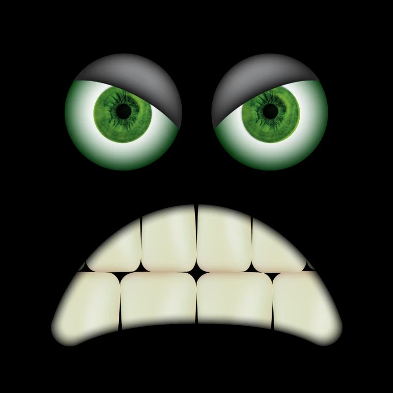 Visage en colère d’une créature mignonne