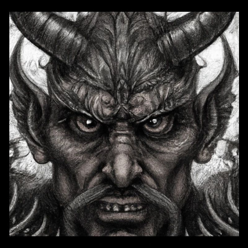 Visage du diable