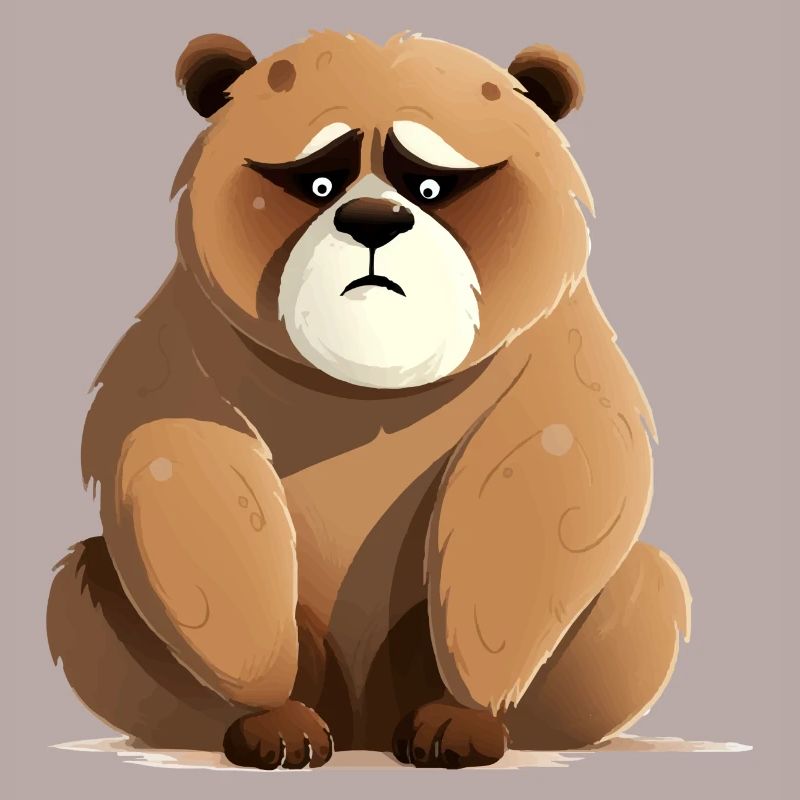 Bibi the grumpy bear