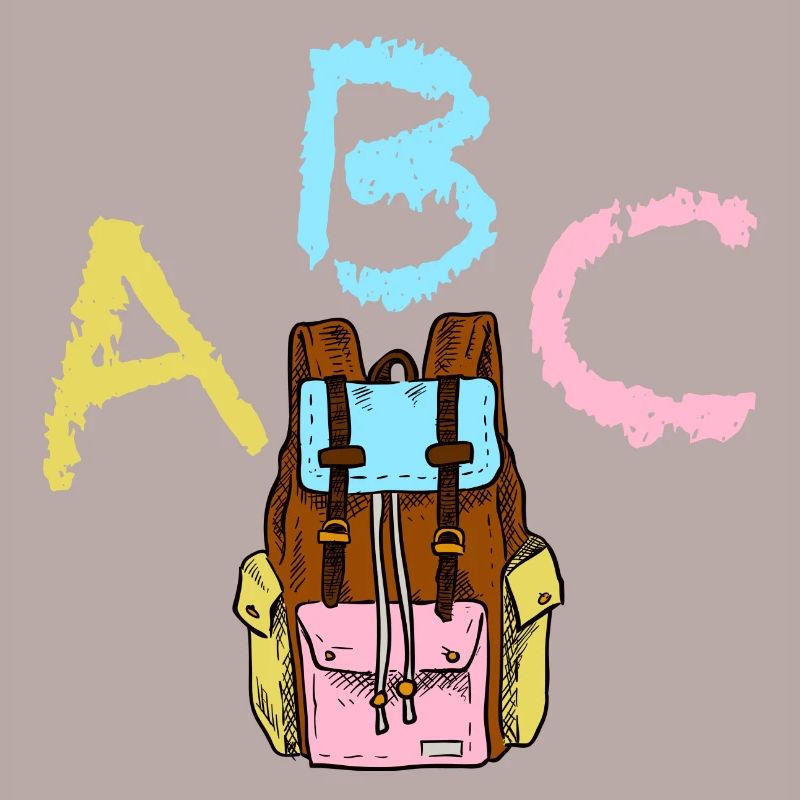 ABC with backpack
