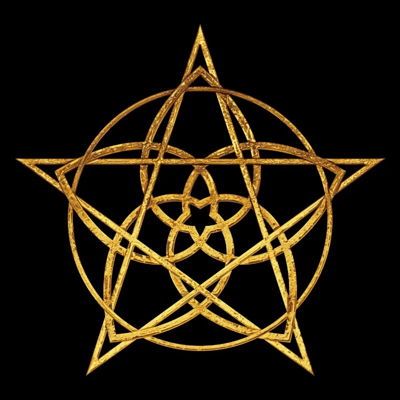 Fleur de Vénus Pentacle or