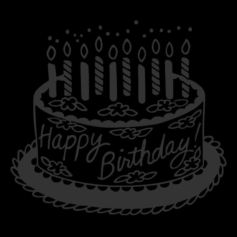 Gâteau de joyeux anniversaire