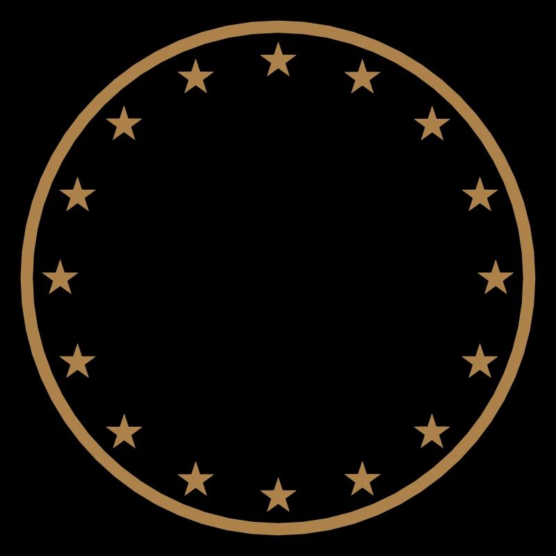 gold circle star frame round ring shield coat of arms d