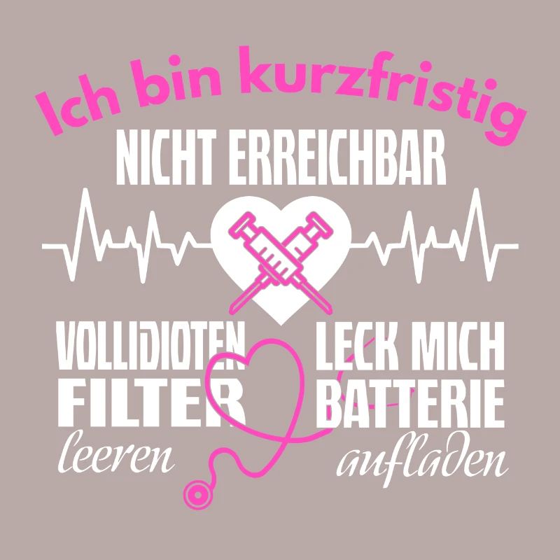 Krankenschwester Pfleger Spruch Leck mich Geschenk