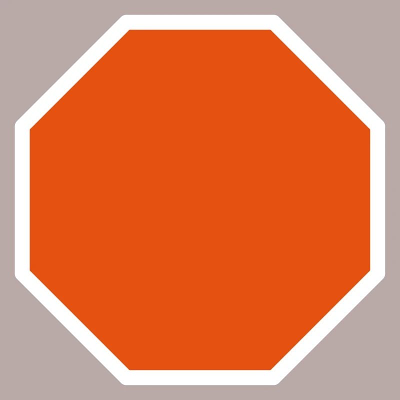Stop Schild Vorlage Design Symbol Muster Pattern