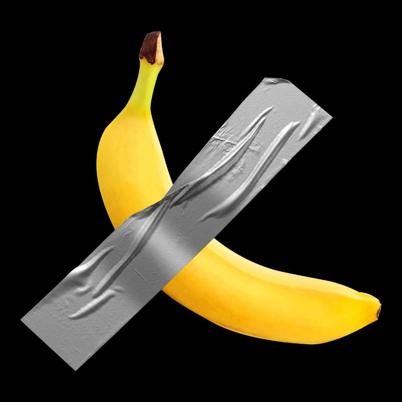 Banane avec ruban adhésif