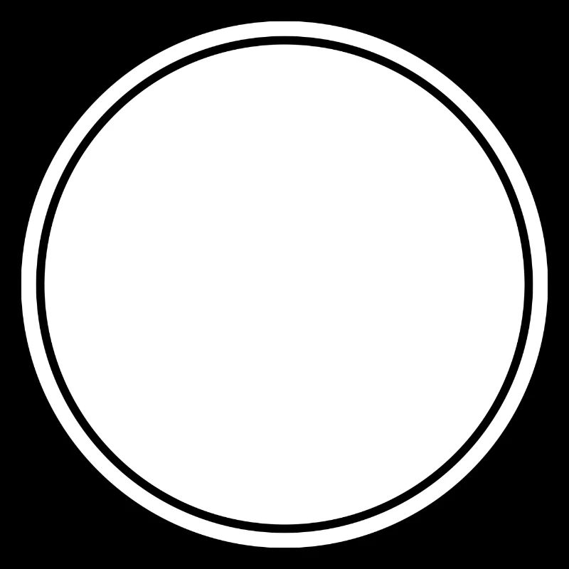 Cercle blanc auto-conception