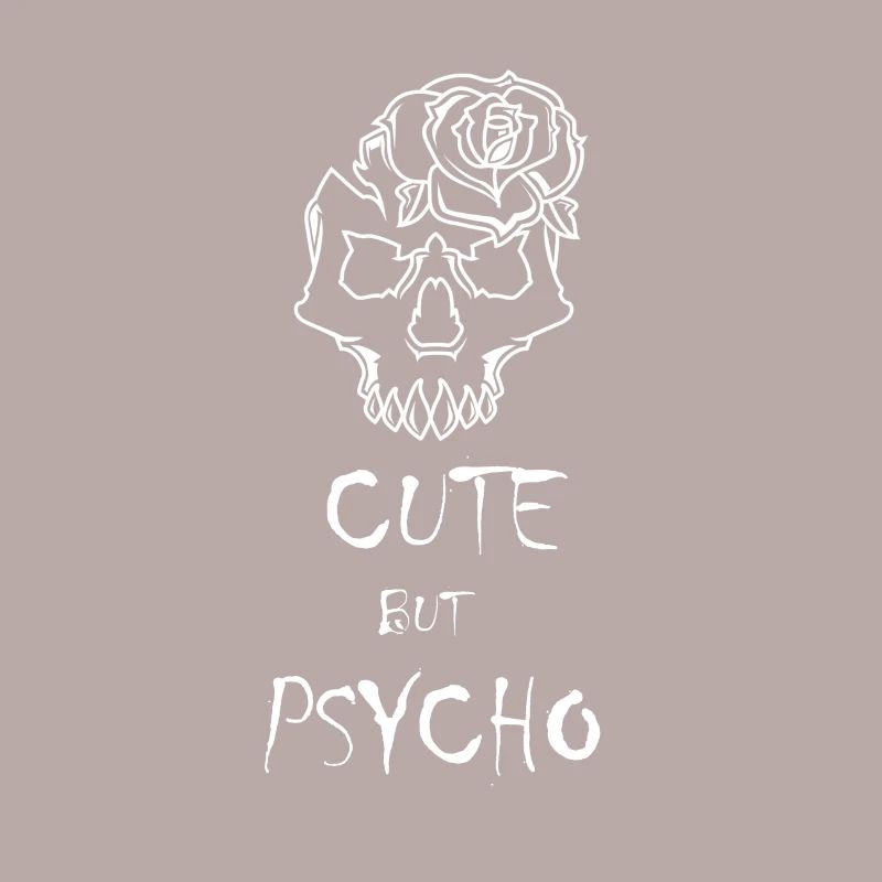 CUTE BUT PSYCHO Broken Sad Geschenk Emo Gothic