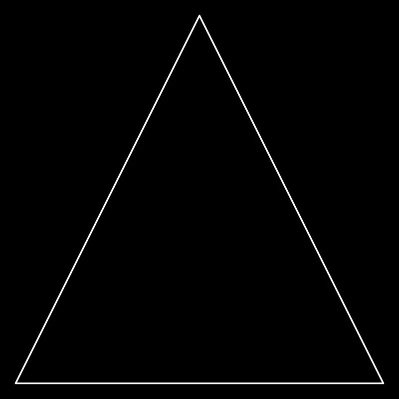 Triangle simple, minimaliste, simple, beau!