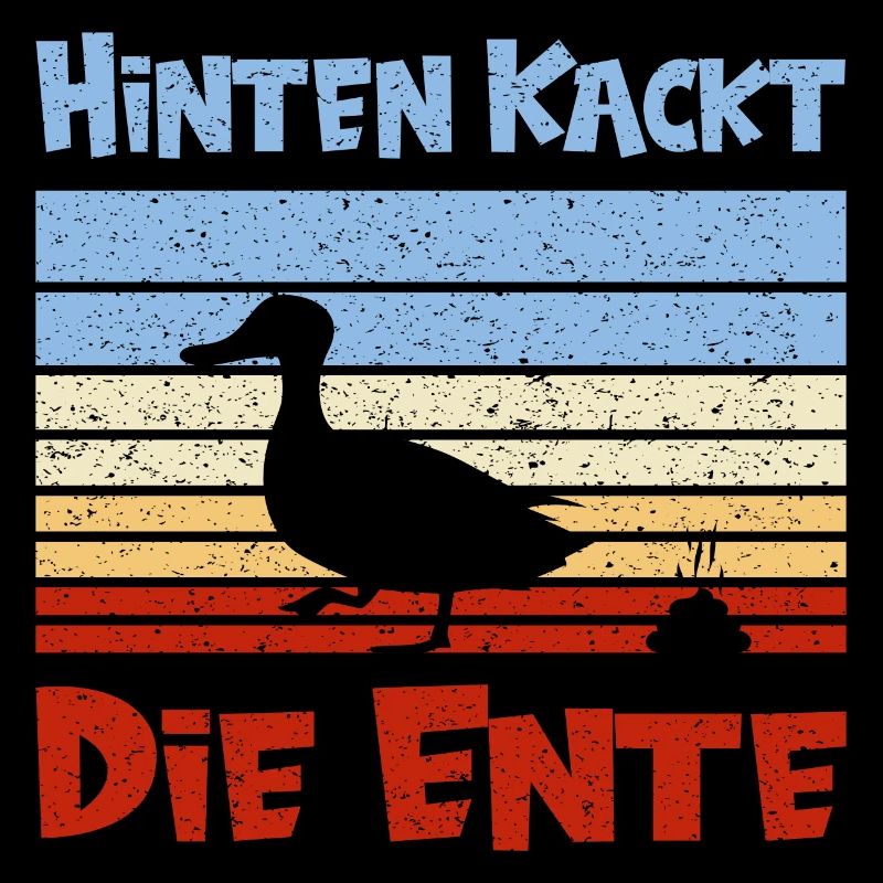 Lustige Ente mit coolem Spruch
