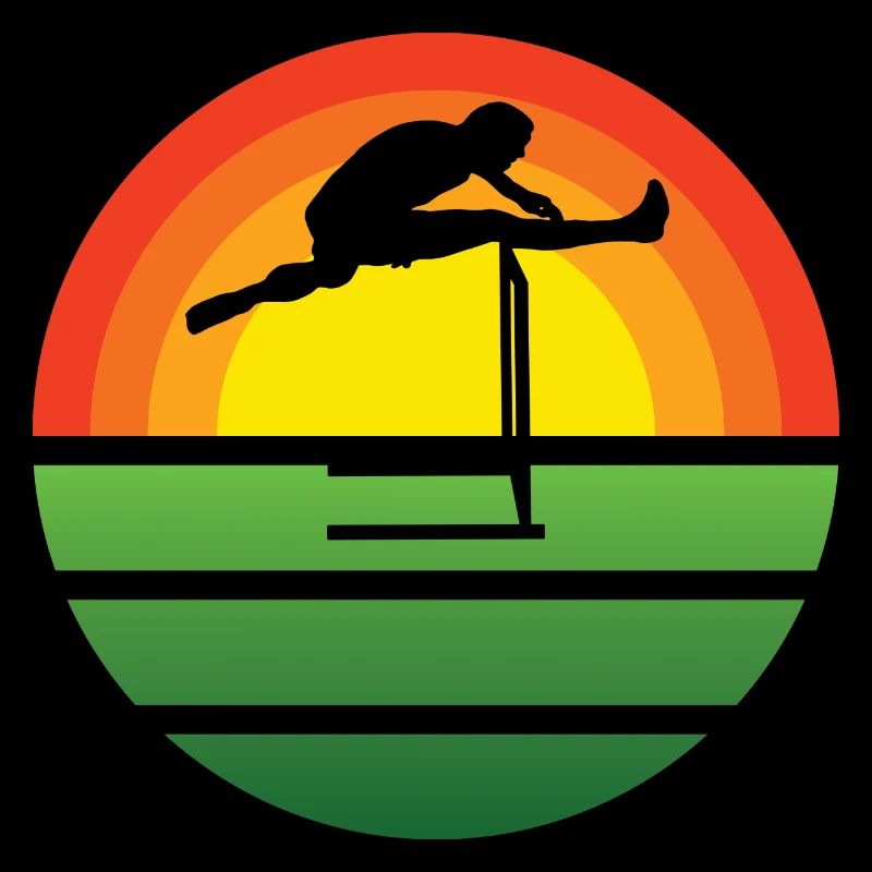 Hurdles Retro Athlétisme Hurdler