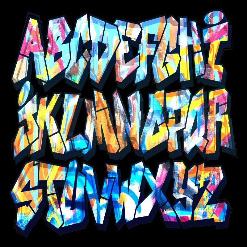 Alphabet graffiti