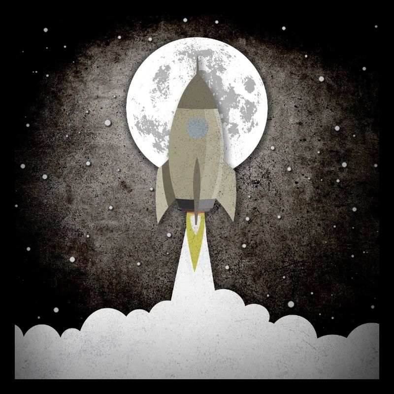 Old rocket lift off