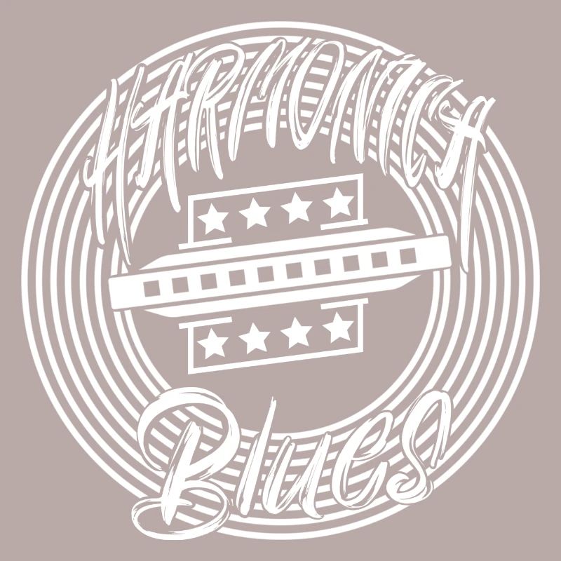 White blues harmonica for harmonica player