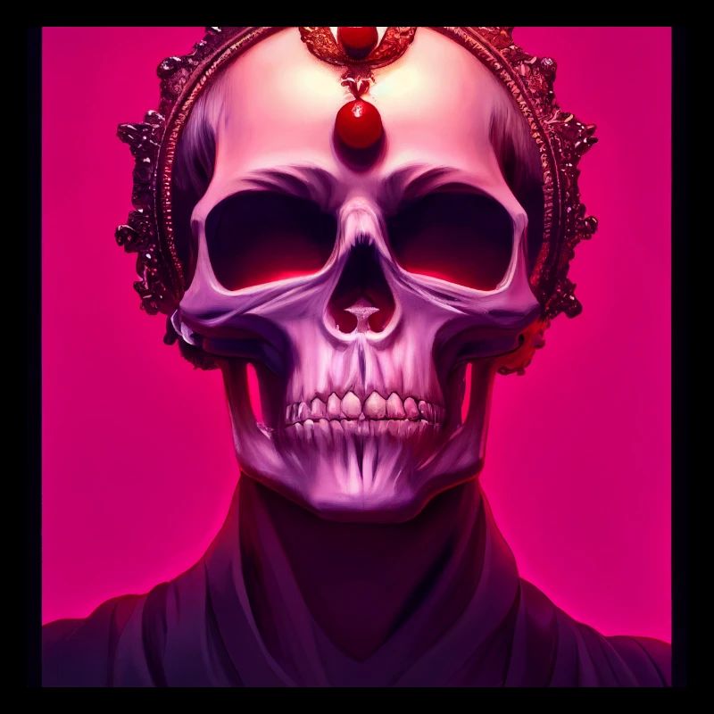 Pink skull