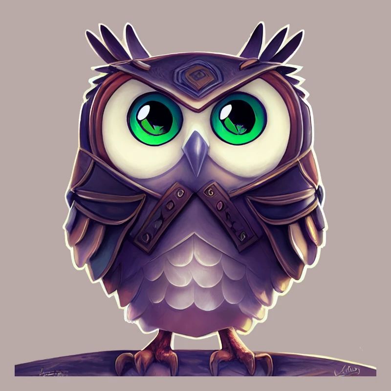 Owl with armor