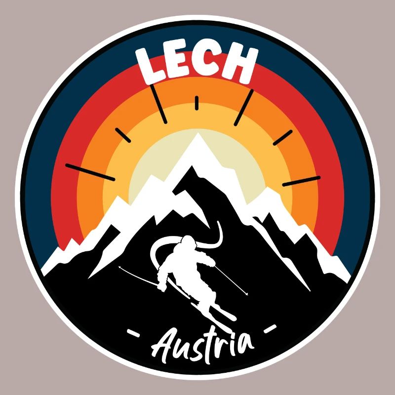 Ski à Lech Autriche Vintage