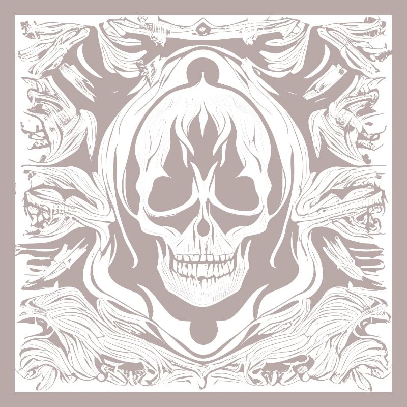 Halloween- oder Horror- Totenschädel mit Ornamente