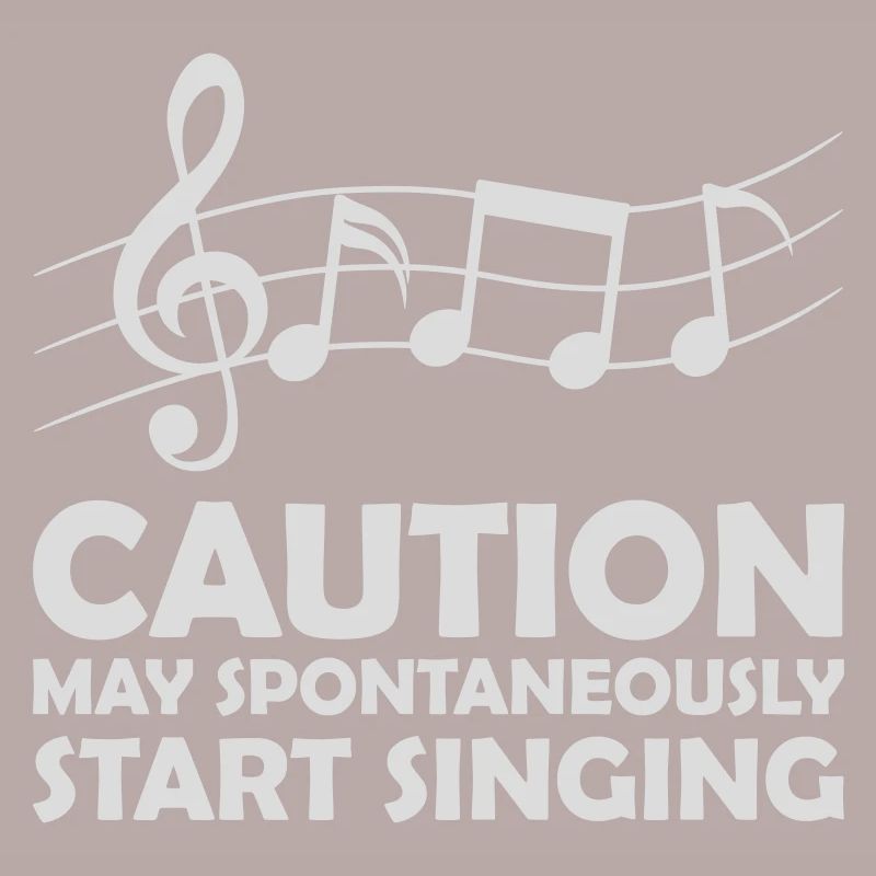 may spontaneously start singing