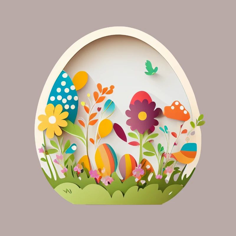 Cute design baby egg for Easter and spring