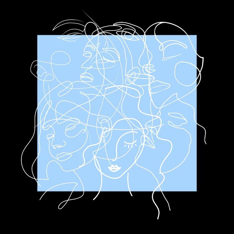 Face line blue