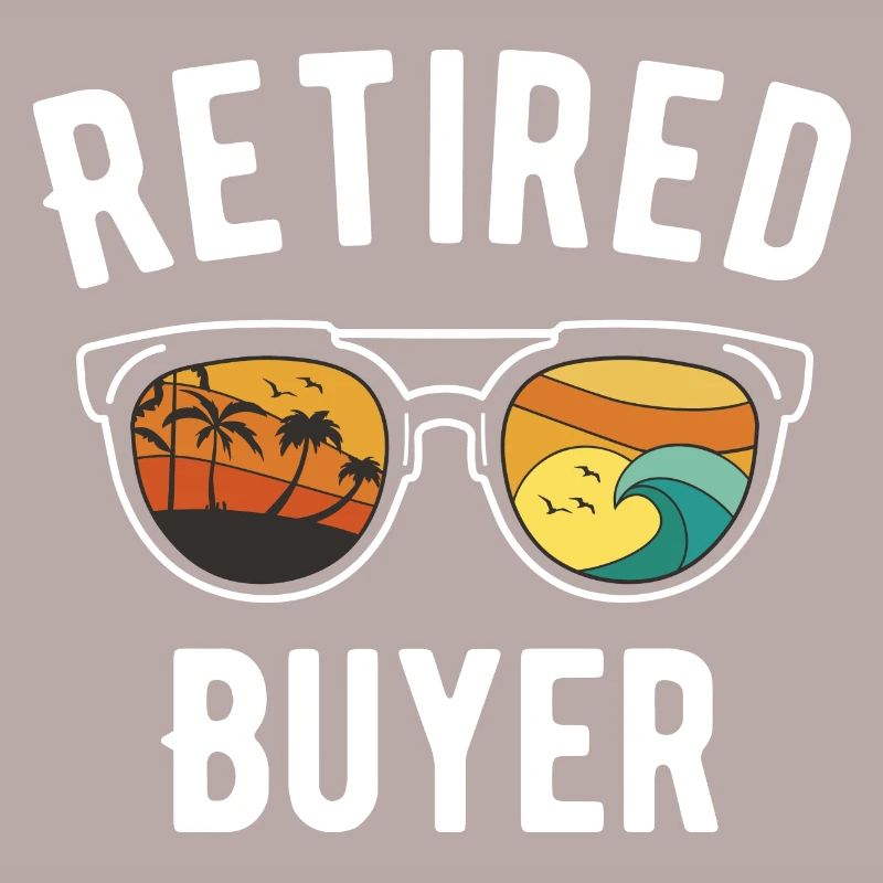 Retiree Beach Vacation Lunettes de soleil Conception graphique