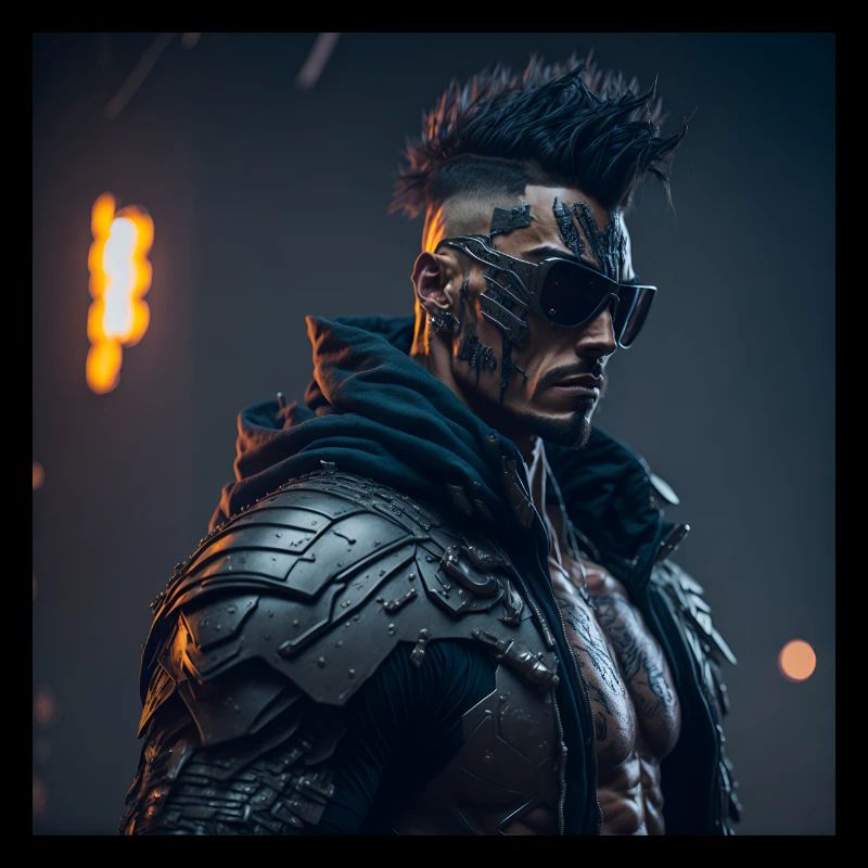 Futur Cyberpunkt Warrior