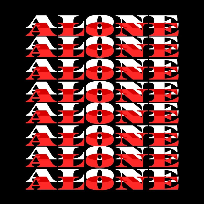 Alone - White/Red
