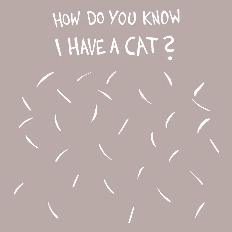 Comment savez-vous que j’ai un chat (poils de chat blancs)