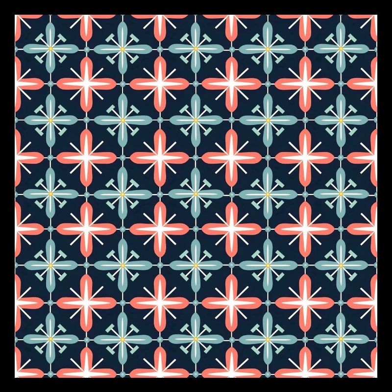 Tiles Seamless Pattern Motif Geometric Modern Art