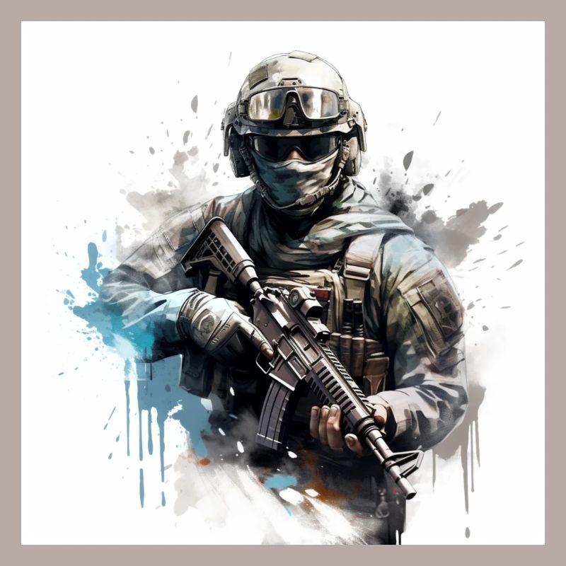 COD gaming art shooter
