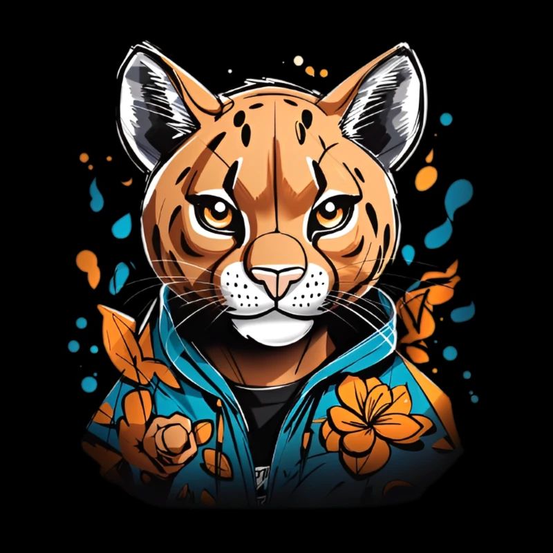 Guépard avec sweat à capuche