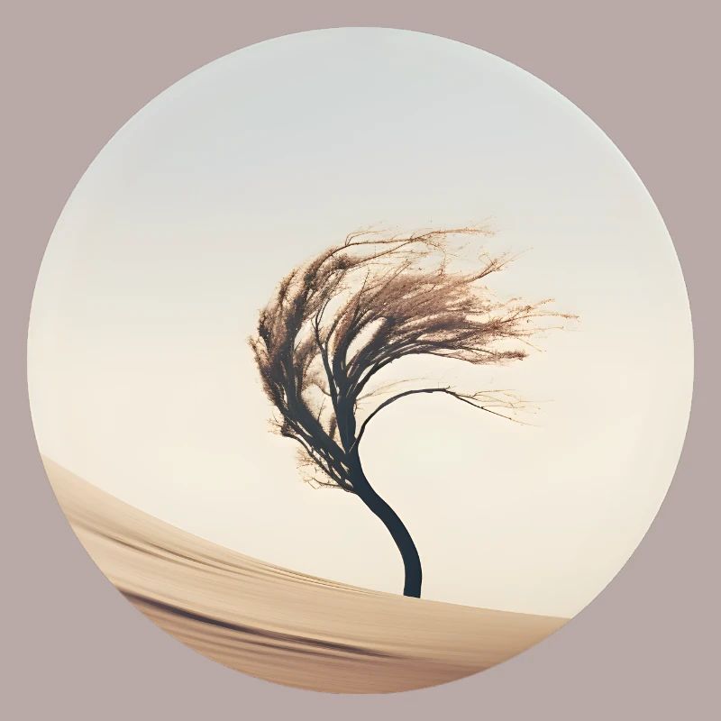 A tree in the wind