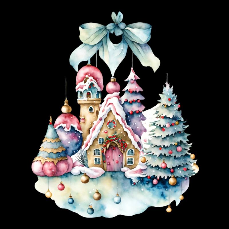 sanfte Pastell- Winterlandschaft 💕